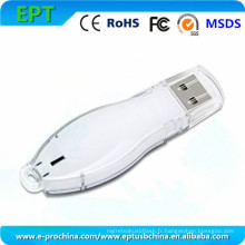 Logo personnalisé Blanc Mémoire Pen Disk USB Flash Drive (ET064)